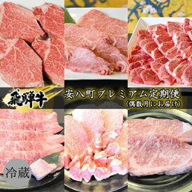 【ふるさと納税】飛騨牛　安八町プレミアム定期便（偶数月にお届け）　【定期便・ お肉 牛肉 国産 お家焼肉 シャトーブリアン ロース ヒレ 赤身 ヒレ サイコロステーキ 肩ロース すき焼き用 サーロイン ステーキ 】