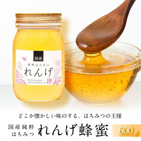 【ふるさと納税】【数量限定】＜養蜂場からお届け＞国産れんげ蜂蜜（600g）