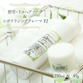 【ふるさと納税】野草・リコヘアソープ 250mL ＆ シポナリシングクレーマ 45g ノンシリコン シャンプー トリートメント F2 F6M-043