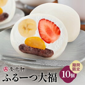 【ふるさと納税】【期間限定】ふるーつ大福　10個入│人気 フルーツ スイーツ 和スイーツ おやつ おかし お菓子 和菓子