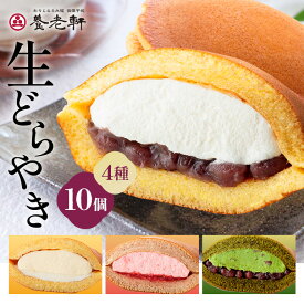 【ふるさと納税】 生どらやき 10個入│養老軒 どら焼き みるく 小倉 苺 抹茶 チーズ 生クリーム 和菓子 おやつ おかし お菓子 日時指定可 171/171
