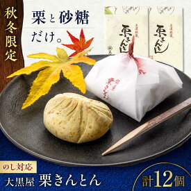 【ふるさと納税】 栗きんとん 【秋冬限定】 国産 栗 和菓子 手作り お取り寄せ 白川 白川町 / 白川菓匠 大黒屋[AWAA006]