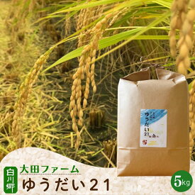 【ふるさと納税】 【令和8年産 先行予約】白川郷 ゆうだい21　5kg こだわりのお米 精米 ゆうだい ごはん おにぎり ご飯 食事 米 白米 弁当 甘い もっちり 岐阜県 飛騨 世界最高米認定農家 大田ファーム 20000円 [S992]