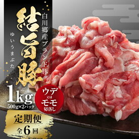 【ふるさと納税】《定期便》選べる お届け回数 全3回 全6回 全12回 結旨豚 ウデ又はモモ 切り落とし 500g×2パック (1kg)冷凍真空パック 肉 お肉 豚肉 国産 食べ比べ セット 白川郷 岐阜県 白川村 ブランド豚 人気 おすすめ ギフト 飛騨高山ミート 30000円 60000円 120000円