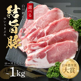 【ふるさと納税】 選べる 結旨豚 ロース とんかつ 500g 1kg 冷凍真空パック | 肉 お肉 豚肉 国産 白川郷 岐阜県 白川村 ブランド豚 人気 おすすめ ギフト 飛騨高山ミート 8000円 〜 [MS002]