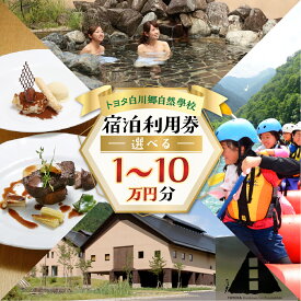【ふるさと納税】選べる トヨタ白川郷自然學校 宿泊利用券 1万円〜10万円分 宿泊券 宿泊 白川村 10000円分 チケット 旅行券 世界遺産 岐阜県 観光 体験 白川村 温泉 ホテル アニメ ひぐらし 聖地巡礼 寄附金額 34000円 100000円 167000円 267000円 340000円 [S366]