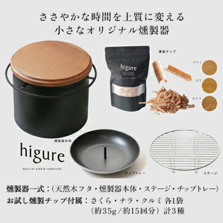 楽天市場】【ふるさと納税】higureスモーカー 燻製チップ三種セット 