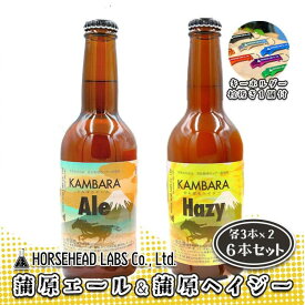【ふるさと納税】蒲原エール 3本 & 蒲原へイジー3本 計6本セット (キーホルダー栓抜き付き) HORSEHEAD LABS クラフトビール ご当地ビール 地ビール お酒 ビール◇