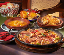 【ふるさと納税】チョリソーパエリアのディナーセット 静岡の老舗スペインレストラン「サングリア」 冷凍 スペイン料理 パエリア タパス ワイン バル バール◇