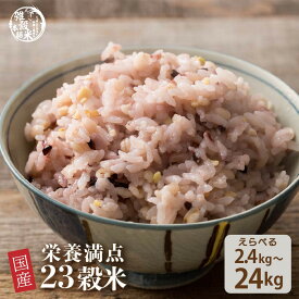 【ふるさと納税】【内容量が選べる】栄養満点23穀米 2.4kg～24kg◇ | 雑穀米 雑穀 お米 玄米 栄養 健康 おすすめ 人気 送料無料