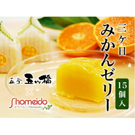【ふるさと納税】三ヶ日みかんゼリー15個セット【配送不可：北海道・沖縄・離島】 お菓子 ジュレ