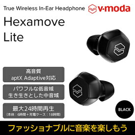 【ふるさと納税】【V-MODA】完全ワイヤレスイヤホン Hexamove-Lite　BK【配送不可：離島】　【オーディオ・音響機器・携帯機器・携帯アクセサリー】