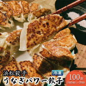 【ふるさと納税】浜松餃子 うなぎパワー餃子 100個（5個入×20袋） 【配送不可：離島】 餃子 ぎょうざ 冷凍　【 惣菜 冷凍 冷凍餃子 中華 豊潤な味わい 極上の餃子 スタミナ おかず お酒のあて 】