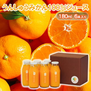 【ふるさと納税】うんしゅうみかん100%ジュース180ml 6本入り 温州みかん