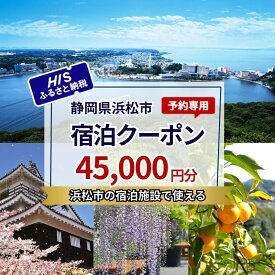 【ふるさと納税】HISふるさと納税宿泊予約専用クーポン（静岡県浜松市）45,000円分