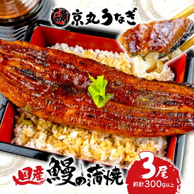 【ふるさと納税】 国産 うなぎ 蒲焼 3尾 約300g 鰻 ウナギ うな重 土用の丑の日 ギフト 贈り物 プレゼント 高級 グルメ 老舗 専門店 うなぎ処京丸 鰻重 うな丼 蒲焼き 国内産 国産うなぎ 沼津市 静岡県