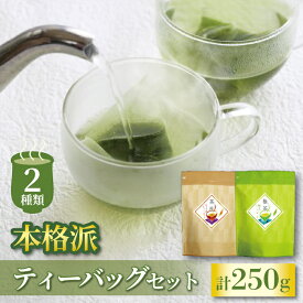 【ふるさと納税】 ティーバッグ 詰め合わせ セット 本格 緑茶 ほうじ茶 セット 2種 計 250g セット ティータイム ギフト 贈答 手軽 簡単 沼津 静岡 ランキング 人気 美味しい