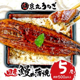 【ふるさと納税】 国産 うなぎ 蒲焼 5尾 約500g 鰻 肝 佃煮 ギフトボックス セット 老舗 専門店 うなぎ処京丸 静岡 土用 丑の日