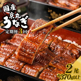 【ふるさと納税】 【3カ月定期便】うなぎ 蒲焼 国産 2尾 計約370g以上 静岡 うなぎ処京丸 蒲焼き unagi 鰻 ウナギ 国産うなぎ かば焼き 鰻蒲焼 うなぎ蒲焼き うな重 冷凍 土用 丑の日 定期便 個包装 小分け プレゼント おすすめ ランキング おいしい 贅沢 沼津