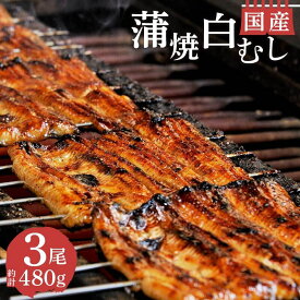 【ふるさと納税】 丑の日 うなぎ 鰻 蒲焼 国産 2尾 白むし 1尾 計480g セット カット 真空 小分け うなよし 土用 夏バテ対策 スタミナ料理 贈り物 ギフト 老舗 うな重 うな丼 タレ付き 高級 鰻料理 ウナギ 蒲焼き 沼津市 静岡県