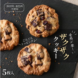 【ふるさと納税】 ザクザククッキー 5枚入り 焼き菓子 クッキー セット 《着色料・保存料不使用》 お菓子 おやつ スイーツ sweets チョコチャンク ナッツ アーモンド クルミ カシューナッツ プレゼント 贈り物 贈答用 ギフト 可愛い おしゃれ スタジオアルテ 静岡県 三島市