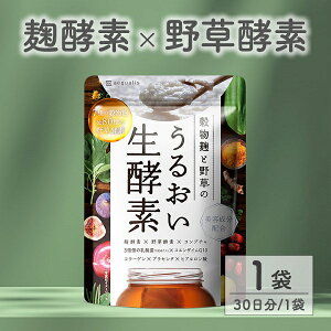 【ふるさと納税】酵素サプリメント 穀物麹と野草のうるおい生酵素 1袋 (31日) 送料無料 静岡県 富士宮市