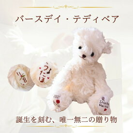 【ふるさと納税】｜出産祝い｜名入れ刺繍で誕生日を刻む、高級テディベア　うさぎ ぬいぐるみ ハンドメイド 送料無料 静岡県 富士宮市 ふるさと納税 ふるさと