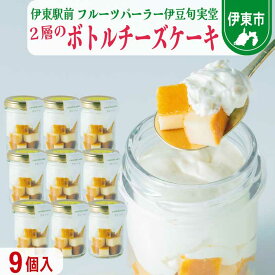 【ふるさと納税】〔伊東温泉で人気〕旬実堂 2層仕立てのチーズケーキ9個入