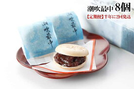 G2*【ふるさと納税】【定期便 全2回】紅谷 潮吹最中 8個入 伊東ブランド認定品 半年に2回発送