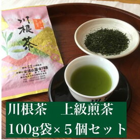 【ふるさと納税】川根茶　上級煎茶あさぎり100g×5袋セット【静岡 緑茶 茶葉】　【 お茶 緑茶 日本茶 川根産茶葉100％ 上品 まろやか 贈り物 家庭用 香り高い 深い味わい 飲み物 一息 休憩 】　お届け：2023年3月上旬より順次発送となります。