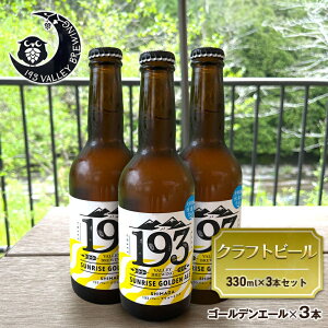 【ふるさと納税】193 クラフトビール シズオカゴールデンエール 3本セット クラフトビール ご当地ビール ローカルビール 地ビール お酒 ビール ビアホップおおいがわ イクミバレーブリュー