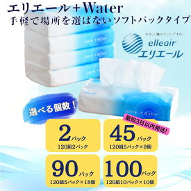 【ふるさと納税】ティッシュ エリエール +Water プラスウォーター ソフトパック 選べる個数 ( 90個 or 100個 or 2個 ) セット ティッシュペーパー ティシュー 備蓄 防災 花粉 肌 保湿 保湿ティッシュ 日用品 消耗品 静岡 静岡県 島田市