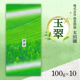 【ふるさと納税】お茶 旬の煎茶 玉翠 100g×10 ミル芽 厳選 日本茶 旨味 甘み ブレンド コク 渋み 通好み 贈り物 ギフト プレゼント 島田市 静岡県
