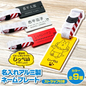 【ふるさと納税】名入れアルミ製カラー ネームプレート(ストラップ付)【1572945】