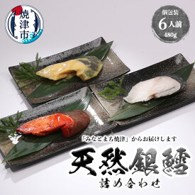 【ふるさと納税】 漬魚 銀鱈 詰め合わせ みりん漬 西京漬 粕漬け 各2切入り 個包装 真空パック 80g×6P 魚 冷凍 焼津 天然 a10-978