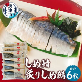 【ふるさと納税】 個数限定 鯖 さば 魚 しめ鯖 炙りしめ鯖 合計6枚 国産 個包装 食べ比べ セット 水産庁長官賞受賞 冷凍 焼津 a12-226