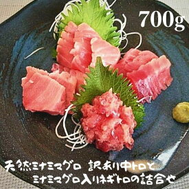 【ふるさと納税】 まぐろ 訳あり 中トロ ネギトロ 海鮮丼 天然南鮪 詰合せ セット 700g 魚 焼津 a15-475