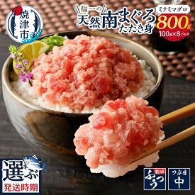 【ふるさと納税】 【お届け時期が選べる】 マグロ ネギトロ ねぎとろ 冷凍 小分け 天然 南まぐろ たたき身 100g×8パック 老舗 まぐろ専門店 包丁不要 焼津 a10-1095