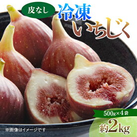 【ふるさと納税】静岡県掛川産　ミズノ農園の冷凍いちじく (皮なし)【桝井ドーフィン】500g×4袋【配送不可地域：離島・北海道・沖縄県・四国・九州】【1646076】