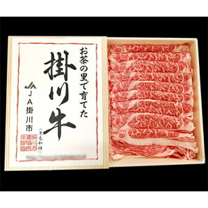 【ふるさと納税】掛川牛(黒毛和種)肩ロースすきやき用 500g(冷凍)【配送不可地域:離島・北海道・沖縄県・四国・九州】【1670598】