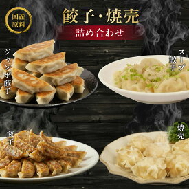 【ふるさと納税】 餃子 シュウマイ 4種 詰め合わせ 国産野菜 国産豚肉 冷凍 ぎょうざ ギョーザ しゅうまい シューマイ 焼売 おつまみ 冷凍食品 惣菜 中華 業務用 おかず ビール おうち時間 ホームパーティー 簡単調理 手作り 本格 中華料理 おいしい 人気 藤枝市 静岡県