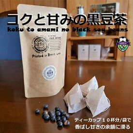 【ふるさと納税】 黒豆茶 10パック コク と 甘み ブレンド ティーバッグ 厳選 焙煎 シングルティー ティー オダジュン 黒豆 茶 お茶 豆 飲料 飲み物 静岡県 藤枝市