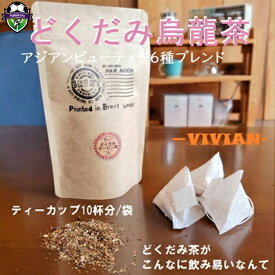 【ふるさと納税】 烏龍茶 ブレンド VIVIAN 10パック ティーバッグ アジアン ビューティー どくだみ 烏龍茶 ルイボス 桑葉 杜仲茶 はぶ茶 和ハーブ お茶 茶 飲料 飲み物 静岡県 藤枝市