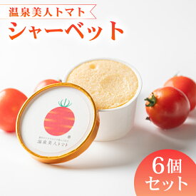 【ふるさと納税】 アイス トマト シャーベット 6個 セット デザート スイーツ 氷菓 フルーツ 果物 さっぱり 冷たい 夏 ひんやり 爽やか 冷菓 ビタミン リコピン 美容 健康 おやつ 贈答品 お取り寄せ グルメ 人気 おすすめ 藤枝市 静岡県