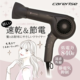 【ふるさと納税】 ドライヤー ケアライズ イオン TF-1208 遠赤外線 家電 美容家電 スタイリング ヘアアレンジ ケアライズイオン 電磁波低減ヒーター ヘアードライヤー 髪 セラミック オーバードライ防止 ボリュームアップ スカルプ 冷風 温風 コンパクト 藤枝市 静岡県