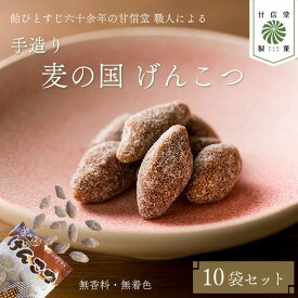 【ふるさと納税】 飴 げんこつ飴 10袋 あめ アメ おかし お菓子 おやつ 和菓子 伝統菓子 昔ながら 駄菓子 甘味 懐かしい味 手作り 自然素材 甘信堂製菓 贈答用 お土産 ギフト プレゼント 子供 大人 家族 お茶請け 茶菓子 藤枝市 静岡県
