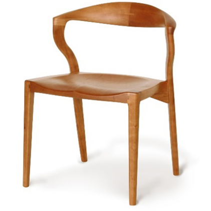 【★大感謝セール】 起立木工 ダイニングチェア KAMUI ブラックチェリー オイル仕上げ 椅子　