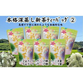 【ふるさと納税】本格深蒸し煎茶ティーバッグ詰合せ(2)（2g[10個入]×4袋・5g[10個入]×4袋）　お届け：2025年5月30日～2026年4月30日