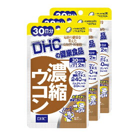 【ふるさと納税】サプリ DHC 濃縮 ウコン 30日分×3個 セット サプリメント 加工食品 健康食品　【 袋井市 】　お届け：2023年4月7日～