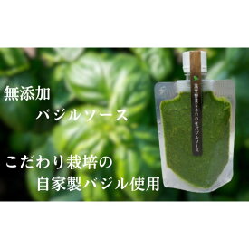 【ふるさと納税】温室野菜 sano 　生バジルソース 料理 イタリア料理 新鮮 香り 温室栽培 無添加 おすすめ 人気 厳選 袋井市　【加工食品・食用油・バジルソース・バジル・ソース】